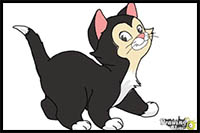 How to Draw Figaro from Pinocchio