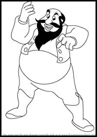 How to Draw Stromboli from Pinocchio