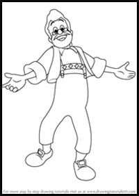 How to Draw Mister Geppetto from Pinocchio