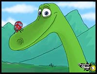 How to Draw Arlo from The Good Dinosaur