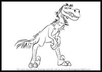 How to Draw Bubbha from The Good Dinosaur