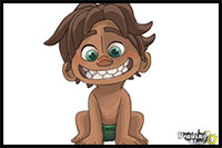 How to Draw Spot from The Good Dinosaur