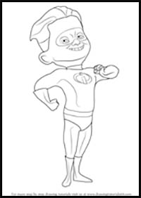 How to Draw The Dash from The Incredibles