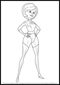 How to Draw Elastigirl from The Incredibles