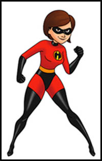 How to Draw Elastigirl (Helen Parr) from The Incredibles
