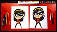 How to Draw Violet from Disney Incredibles 2