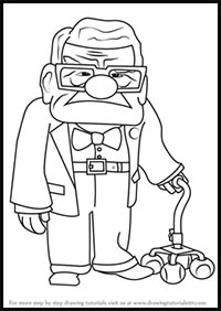 How to Draw Carl Fredricksen from Up
