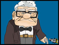 How to Draw Carl Fredricksen from Up