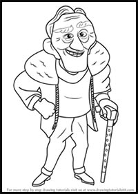 How to Draw Charles F. Muntz from Up