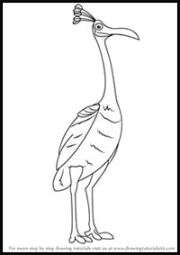 How to Draw Kevin Bird from Up