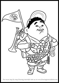 How to Draw Russell Wilderness Explorer from Up