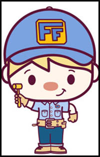 How to Draw Cute Kawaii Chibi Fix-it Felix from Wreck it Ralph 2 – Easy Steps for Kids