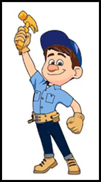 How to Draw Felix | Wreck-It Ralph | Cartooning 4 Kids