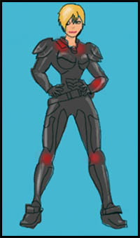 How to Draw Sergeant Tamera Jean Calhoun from Wreck-It Ralph