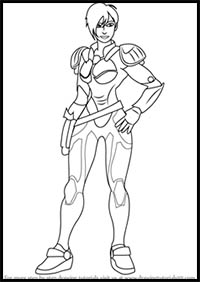 How to Draw Sergeant Tamora Jean Calhoun from Wreck-It Ralph