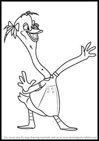 How to Draw Goosey Loosey from Chicken Little
