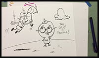 Dave McDonald's How to Draw Cartoons #60: Chicken Little with a Twist!