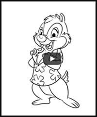 How to Draw Dale (Chip 'n Dale: Rescue Rangers)