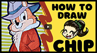 HOW TO DRAW - Chip (Chip 'n Dale: Rescue Rangers)