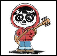 How to Draw Miguel from Coco Step by Step