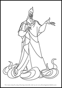 How to Draw Hades from Hercules
