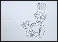 How to Draw Remy Mouse and Linguini