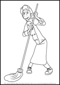 How to Draw Alfredo Linguini Tatou from Ratatouille