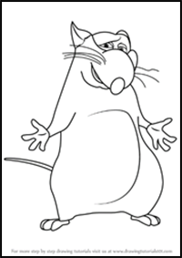 How to Draw Django from Ratatouille