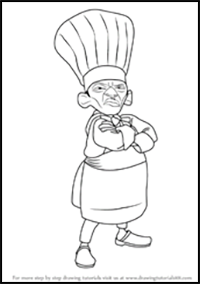 How to Draw Skinner from Ratatouille