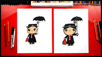 How To Draw Disney’s Mary Poppins