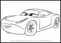 How to Draw Cruz Ramirez from Cars 3