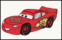 How to Draw Lightning McQueen