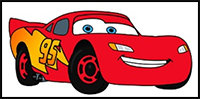 Draw Lightning McQueen 