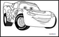 How to Draw Lightning McQueen