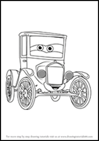 How to Draw Lizzie from Cars 3