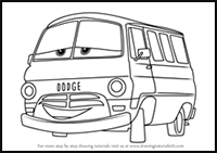 How to Draw Dusty Rust-eze from Cars 3
