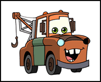 How to Draw Mater | Cars 3