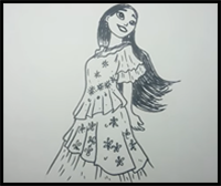 How to Draw Isabela Madrigal from Disney Encanto