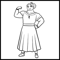 How to draw Luisa Madrigal (Encanto)