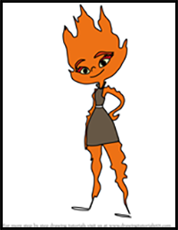 How to Draw Ember Lumen from Elemental