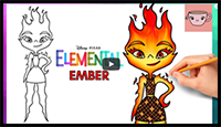 How to Draw Ember from Elemental