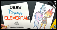 How to Draw Disney’s Elemental Characters