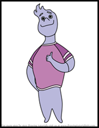 How to Draw Wade Ripple from Elemental