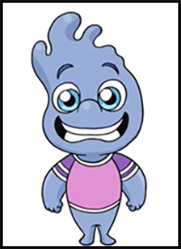 How to Draw Wade | Elemental