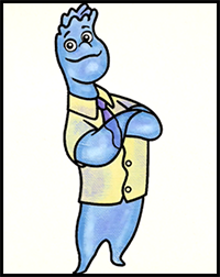 How to Draw Wade from Elemental - Disney Pixar - Elemental Movie