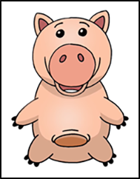 How to Draw Toy Story | Hamm | Step by Step Tutorial