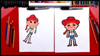 How To Draw Cartoon Jessie From Toy Story