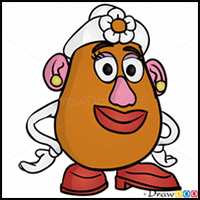 How to Draw Mrs. Potato Head, Toy Story