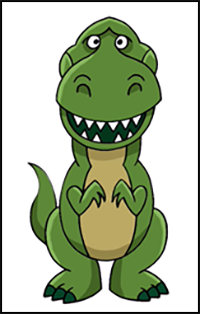 How to Draw Toy Story | Rex | Step-by-Step Tutorial