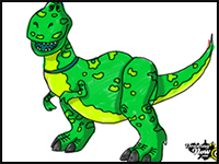 How to Draw Rex from Toy Story